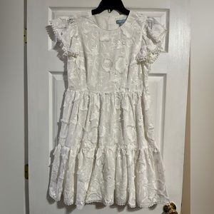 Antonio Melani Floral Flutter Sleeve Dress